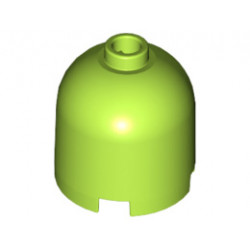 Brick, Round 2 x 2 x 1 2/3 Dome Top - Blocked Open Stud: {ярко жълто-зелен}