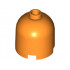 Brick, Round 2 x 2 x 1 2/3 Dome Top - Blocked Open Stud: {ярко оранжев}