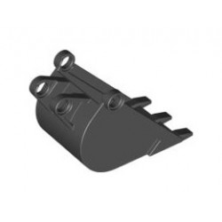Technic, Digger Bucket 4 x 4 x 9 with 3 Teeth : {черен}