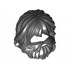 Minifigure, Hair Beard and Mouth Hole: {черен}
