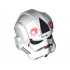 Minifigure, Headgear Helmet SW Stormtrooper Type 2, AT-AT Driver Red Imperial Logo Pattern: {бял}