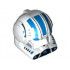 Minifigure, Headgear Helmet SW Clone Pilot with Open Visor and Blue Markings Pattern: {бял}
