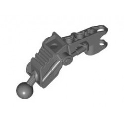 Bionicle Av-Matoran Leg Section with Ball Joint and Ball Socket : {тъмно каменно сив}