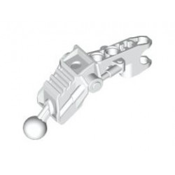 Bionicle Av-Matoran Leg Section with Ball Joint and Ball Socket: {бял}