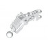 Bionicle Av-Matoran Leg Section with Ball Joint and Ball Socket: {бял}