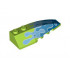 Wedge 6 x 2 Right with Blue Water Splash Pattern: {ярко жълто-зелен}