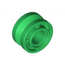 Колело 11 mm D. x 8 mm с централен канал: {тъмно зелен}