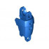 Large Figure Arm / Leg Section with 2 Ball Joint Sockets: {ярко син}