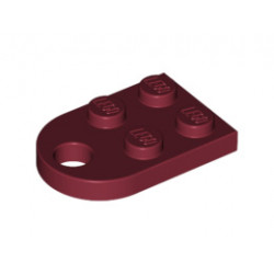 Плочка със свръзка 2X2 : {нов тъмно червен}