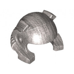 Minifigure, Headgear Helmet with Breathing Apparatus and Headlights: {металическо сребрист}