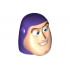 Minifigure, Head Modified Buzz Lightyear Pattern: {светло виолетов}