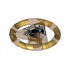 Ring with Center Triangle with Gold Bands and Crab Pattern (Atlantis Treasure Key): {прозрачно ярко оранжев}