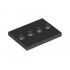 Плочка 3X4 с 4 пъпки : {черен}