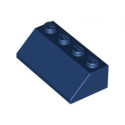 Покривна плочка 2X4/45°: {земно син}