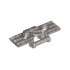 Technic, Link Tread Wide with Two Pin Holes: {металическо сребрист}