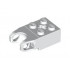 Technic, Brick Modified 2 x 2 with Ball Receptacle Reinforced and Axle Hole: {бял}