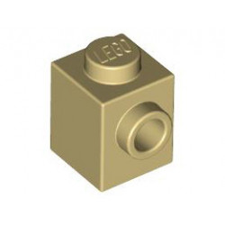 Тухличка 1X1 с 1 стъд: {тухлено жълт}