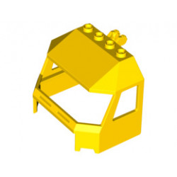 Windscreen 4 x 6 x 4 Cab with Hinge and 1 x 4 Bottom Cutout: {ярко жълт}