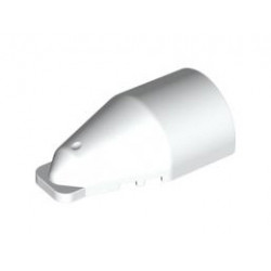 Windscreen 7 x 4 x 2 Round Extended Front Edge: {бял}