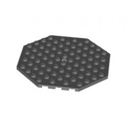 Осмоъгълна плочка 10X10 с щракалка: {тъмно каменно сив}