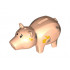 Pig Body with Coin Plug Hole, with Eyes and Dirt Pattern: {светло нуга}