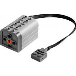 Electric, Motor 9V Power Functions with Gear Reduction Ratio 9.5 : 1: {умерено каменно сив}