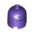 Brick, Round 2 x 2 x 1 2/3 Dome Top with Frown Face and Angry Eyes Pattern: {светло виолетов}