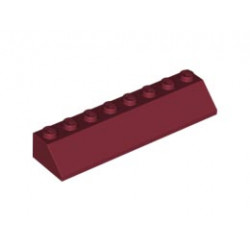 Покривна плочка 2X8/45° : {нов тъмно червен}
