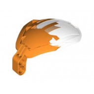 Bionicle Bohrok Windscreen 4 x 5 x 7 with Marbled Trans-Clear Pattern: {ярко оранжев}