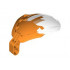 Bionicle Bohrok Windscreen 4 x 5 x 7 with Marbled Trans-Clear Pattern: {ярко оранжев}