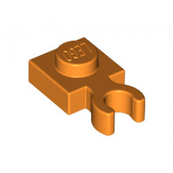 Plate, Modified 1 x 1 with U Clip Thin (Vertical Grip): {ярко оранжев}