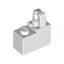 Hinge Brick 1 x 2 Locking with 1 Finger Top : {бял}