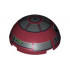 Cylinder Hemisphere 4 x 4 with R4-P17 Astromech Droid Pattern: {нов тъмно червен}