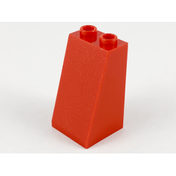 Slope 75 2 x 2 x 3 - Hollow Studs : {ярко червен}