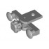 Train Buffer Beam with Sealed Magnets - Type 2 (flat open bottom): {умерено каменно сив}
