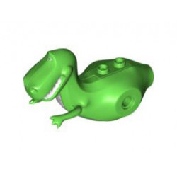 Dinosaur Body 'Rex', Rubber Front Feet with White Stomach Pattern: {ярко зелен}