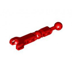 Hero Factory Arm / Leg with Ball Joint on Axle and Ball Socket and 4 Pin Holes: {ярко червен}