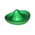 Minifigure, Headgear Hat, Mexican Sombrero with Gold Pattern around Brim: {тъмно зелен}