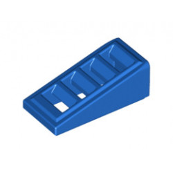 Покривна плочка с решетка 1X2x2/3: {ярко син}