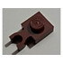 Plate, Modified 1 x 1 with U Clip Thin (Vertical Grip): {червеникаво-кафяв}