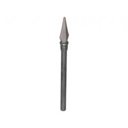 Minifigure, Weapon Pike / Spear Elaborate with Pearl Light Gray Tip: {титаниево метален}