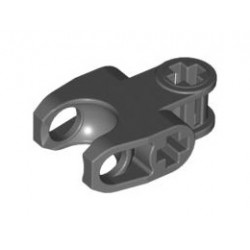 Technic, Axle Connector 2 x 3 with Ball Socket, Closed Sides, Squared Ends, Open Lower Axle Holes: {тъмно каменно сив}