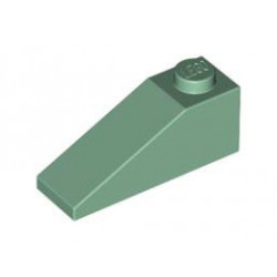 Покривна плочка 1X3/25° : {пясъчно зелен}