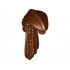 Minifigure, Hair Ponytail Long SW Aurra Sing: {червеникаво-кафяв}