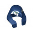 Minifigure, Headgear Headdress Mummy with Beak and Bird Head Pattern: {земно син}