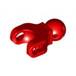 Hero Factory Arm / Leg with Ball Joint and Ball Socket, Short: {ярко червен}