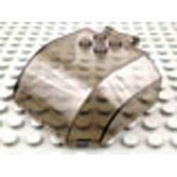 Windscreen 5 x 6 x 2 Curved Top Canopy with 4 Studs and Bar Handle: {прозрачно кафяв}