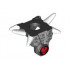 Minifigure, Armor Breastplate with Shoulder Spikes White and Ninjago Cracked Red Skull Pattern: {черен}