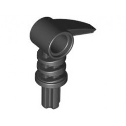 Bionicle 2 x 3 Axle Connector with Tooth: {черен}