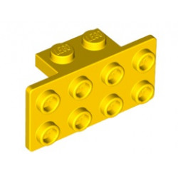 Ъглова плочка 1X2 / 2X4 : {ярко жълт}